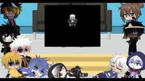 Sans Au's react to Sans Fight but it's a Survival Fight | Gacha Life/Club Reaction