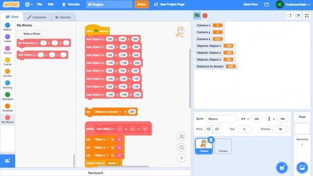 How to make a 3D Engine in Scratch 3.0 смотреть онлайн