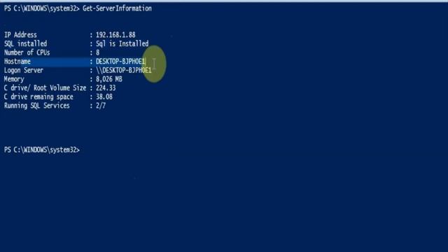 Server Information Powershell Object Template смотреть онлайн