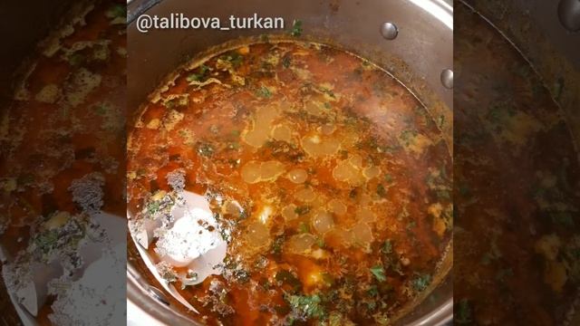 Xarço şorbasının Hazırlanması  харчо суп #харчо #сур #xarço #şorba #çorba