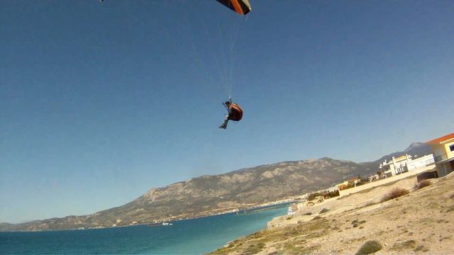 Paragliding at Posidonia Korinthias (Greece) at 17/3/2013 смотреть онлайн