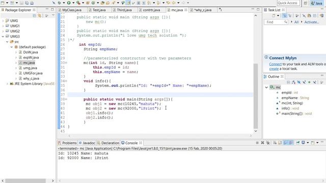 simple example of inheritance in Java смотреть онлайн
