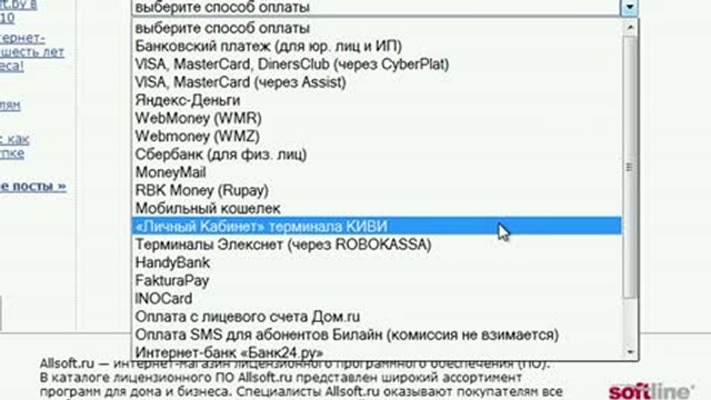 Оплата заказов на Allsoft.ru (4/5) смотреть онлайн