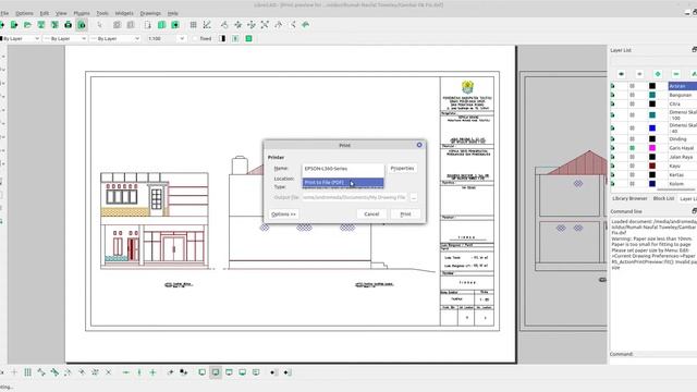 How to Export Drawing File Into PDF - Librecad смотреть онлайн