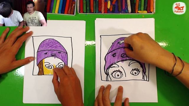 Рисунок Кати Клэп / Drawing Kate Clapp / рисуем ютуберов смотреть онлайн