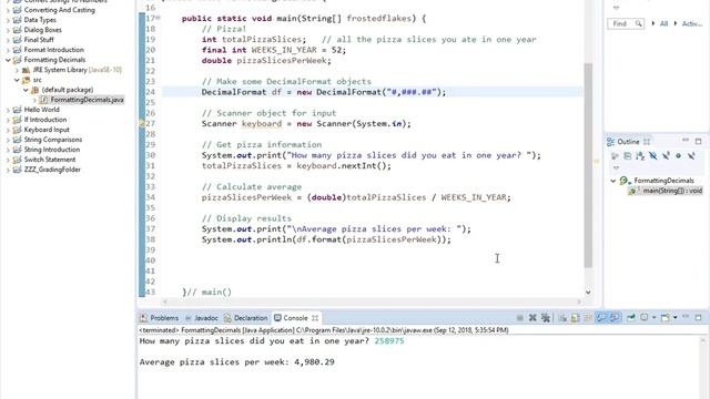 Java 3.6- DecimalFormat смотреть онлайн
