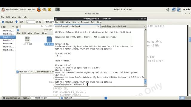 4.1 - Extraction and Transportation Using SQL Loader смотреть онлайн