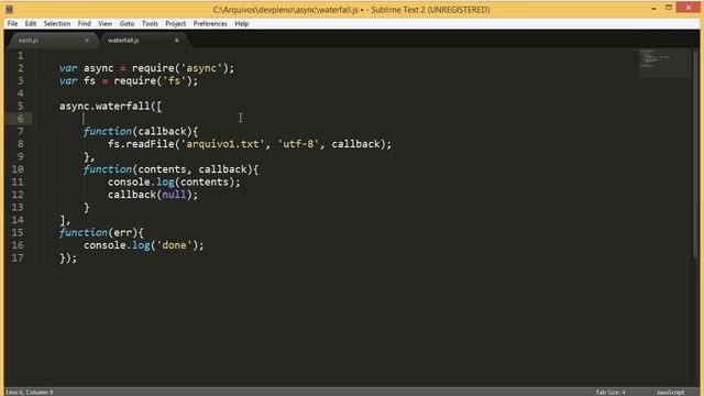 NodeJS Primeiros Passos: Async - Waterfall смотреть онлайн