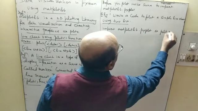 Python | Line chat using plot() function | class 12 IP смотреть онлайн