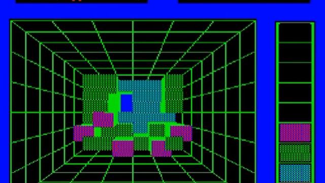 БК-0010, игра Blockout (1991) смотреть онлайн