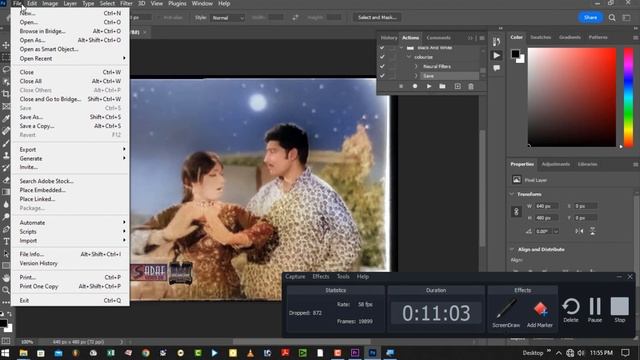 Black and White Video to Color Video Premiere & Photoshop смотреть онлайн