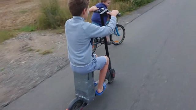Самодельное сиденье для электросамоката смотреть онлайн