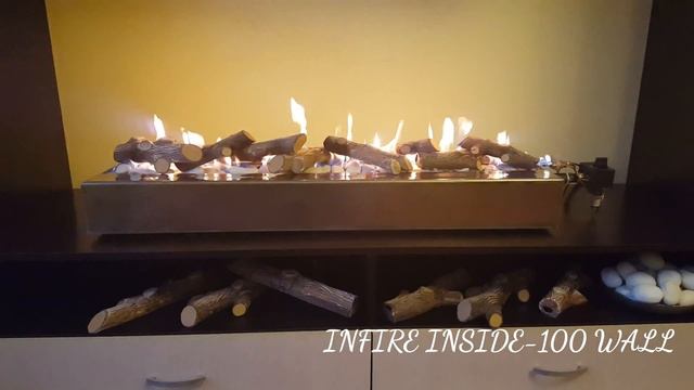 Газовый камин INFIRE INSIDE-100 wall смотреть онлайн