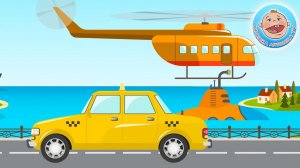 Учим виды транспорта - Логические задачки - Развивающее видео для детей