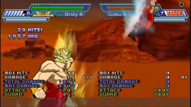 Dragon Ball Z Shin Budokai Another Road - Broly Combo смотреть онлайн