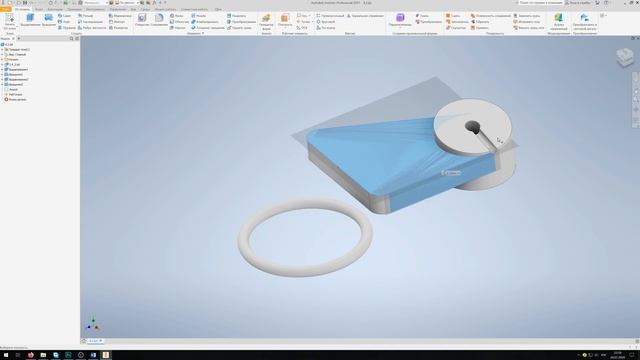 Основы Inventor | 4.2 Вспомогательные инструменты. Оси, точки, ПСК смотреть онлайн