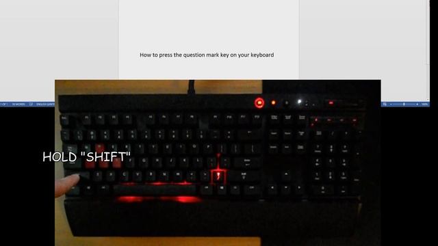How to PRESS the QUESTION MARK key on your keyboard? -Tutorial- смотреть онлайн