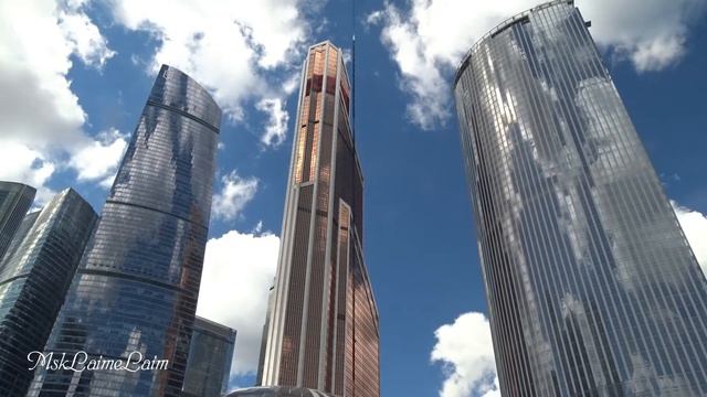 Москва Сити в солнечный день смотреть онлайн