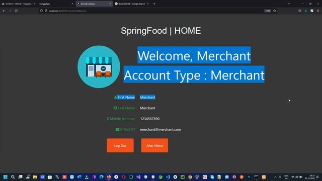 Online Food Order Spring Boot Angular Mysql Project with Source Code смотреть онлайн