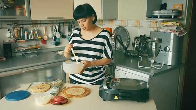 Чапати с фаршем. смотреть онлайн