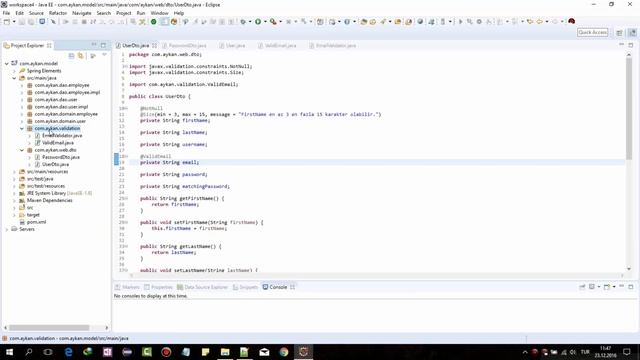 Java EE Dersleri 10 - Model Layer - Validation - DataTransferObject - Custom Annotation смотреть онлайн