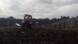 Настройка и регулировка самодельного плуга 3 - 30 на т - 25. Часть 2