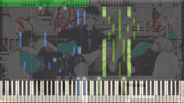 HALF (女王蜂) - Tokyo Ghoul:re | 東京喰種トーキョーグール：re EP ピアノ [Piano Tutorial +Midi | Sheet ] смотреть онлайн