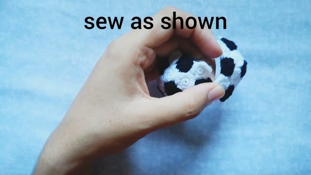 #Crochet #Pattern How to crochet mini foot ball | mini foot ball keychain | crochet mini foot ball