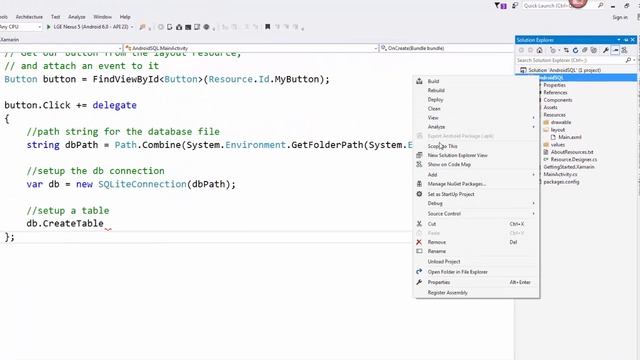 Xamarin Android Tutorial - Getting Started with SQLite Databases смотреть онлайн