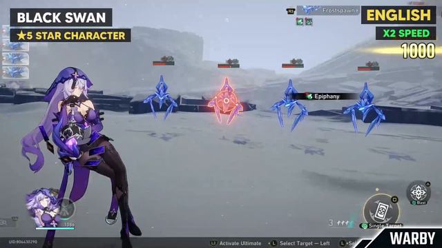 Black Swan Ultimate - Normal vs X2 Speed | Honkai Star Rail смотреть онлайн