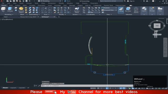 2D Plan convert to 3d | 3d House making | Part 12 |AutoCAD 2022 Course | Engineer Tauseef Ullah смотреть онлайн