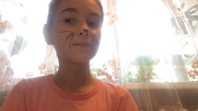 Рисуем кошечку на лице) смотреть онлайн