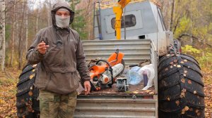 "Один" В тайге! Проливной Дождь, Непогода. Режу магистраль, Трубы отопления. Закинул магнит колодец.