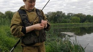 БОКОВОЙ КИВОК на карьере. Летняя мормышка. #боковойкивок #fishing