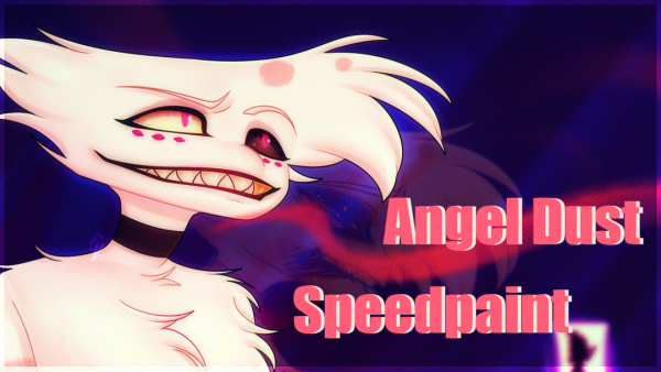 [Angel Dust | Hazbin Hotel | Speedpaint]