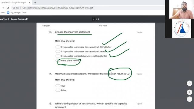 Java Lecture 62(Java Online Test Question Answer discussion) смотреть онлайн