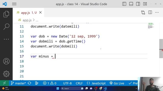 JavaScript class 13 (Age Calculator , Date , time methods) || Muhammad Saad Ali #javascript #saadal смотреть онлайн