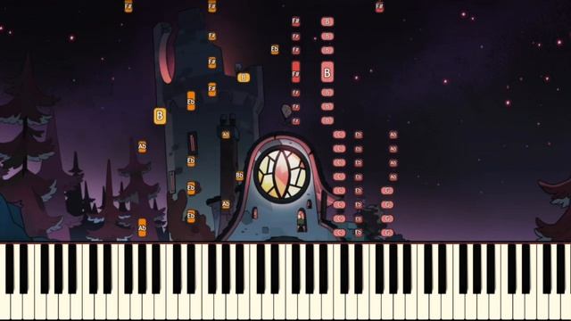 The Owl House - Main Theme | Piano Tutorial (Synthesia) смотреть онлайн