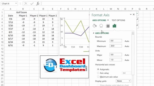 How-to Create a Chart Going Up for Negative Values смотреть онлайн
