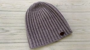 Модная, спортивная шапка спицами для мальчика// Мастер-класс//