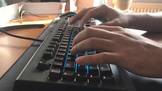 Razer Blackwidow Chroma V2 And HP Pavilion Wireless Keyboard 600 (#4CE98AA) TYPING SOUNDS (ASMR)