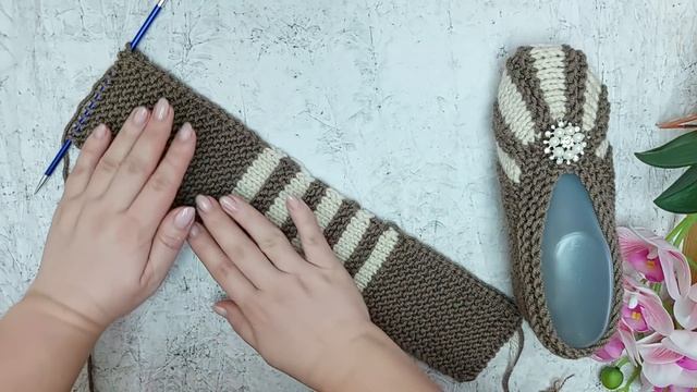 Простые следки на двух спицах за 1 час?. Подробный мастер-класс. смотреть онлайн