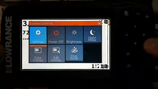 Lowrance Hook2-4x Сброс на заводские настройки