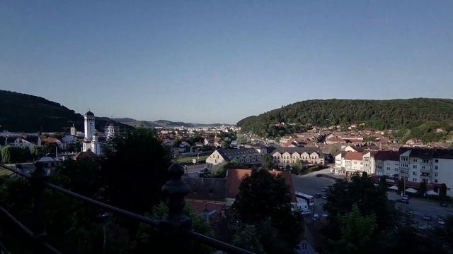 Прогулка по городку Segesvár (Сигишоара), Румыния. смотреть онлайн