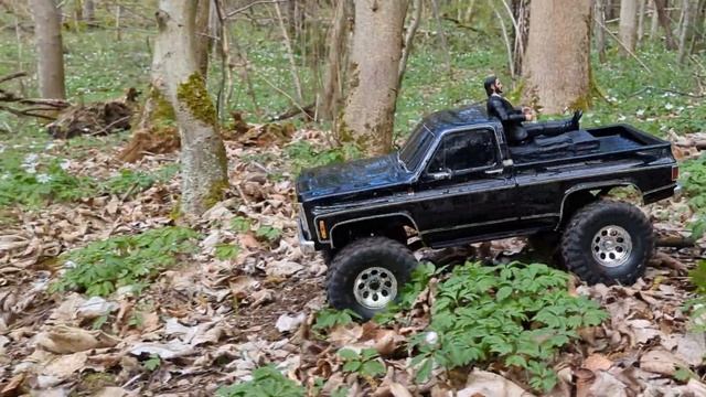 TRAXXAS TRX4 Chevrolet K10 Cheyenne // John Wick explores new areas in the forest. смотреть онлайн