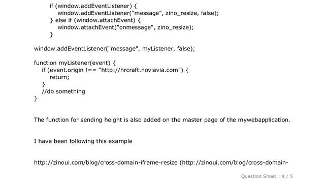 HTML : Cross Domain set iframe height dynamically смотреть онлайн