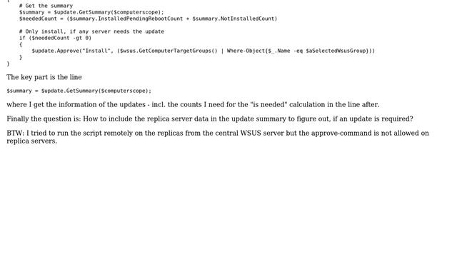 Approve WSUS Updates on WSUS Replicas using Powershell смотреть онлайн