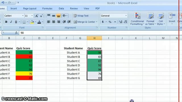 Color Coding Data in MS Excel смотреть онлайн