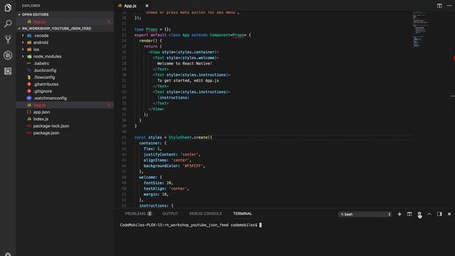 สอน React-Native - Ep 24# Recommended Rn Extensions for Visual Studio Code (VSCode) смотреть онлайн