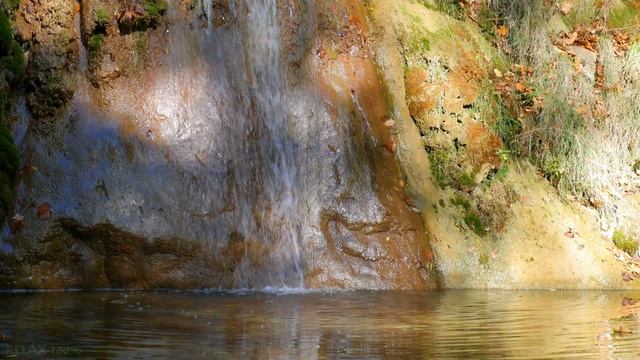 4К ВОДОПАД В ЛЕСУ - утренняя медитация. Лесная флейта и водопадик - медитирую под нежную музыку. смотреть онлайн